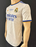 2021-2022 Real Madrid CF Home Shirt Karim Benzema Player Issue Kitroom Final Paris Champions Size 6
