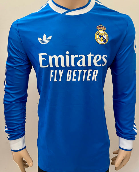 2025-2026 Real Madrid CF Third Shirt Player Issue Authentic Long Sleeve New BNWT Size L