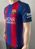 2016-2017 FC Barcelona Home Shirt Lionel Messi Player Issue Authentic LaLiga New BNWT Multiple Sizes