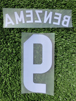 2014 - 2015 Real Madrid Set name Benzema (9) Home Player Issue Sporting ID