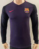 2016-2017 FC Barcelona Long Sleeve Away Shirt Pre Owned Size M