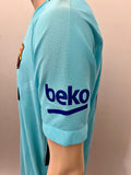 2017-2018 FC Barcelona Away Shirt Lionel Messi Player Issue Authentic New BNWT Size L (Fitted)