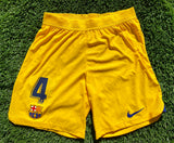 2022 2023 Barcelona Short Senyera Araujo Player Issue Kitroom (L)