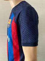 2022-2023 FC Barcelona Home Shirt Koundé Champions League Kitroom Player Issue Mint Condition Size L
