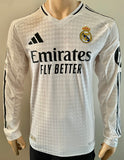 2024-2025 Real Madrid CF Jude Bellingham Player Issue Authentic Long Sleeve Champions New BNWT Size L