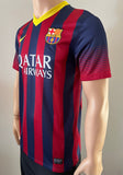 2013-2014 FC Barcelona Home Shirt Francesc Fabregas LaLiga  Pre Owned Size S