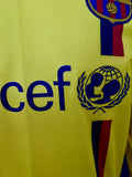 2008-2010 FC Barcelona Away and Third Shirt Long Sleeve Pre Owned Size S