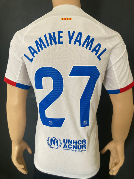 2023-2024 FC Barcelona Player Issue Away Shirt La Liga Lamine Yamal BNWT Multiple Sizes