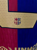 2024-2025 FC Barcelona Home Shirt Pau Cubarsí La Liga Spanish League Kitroom Player Issue BNWOT Size L fitted 125 Anniversary Patch