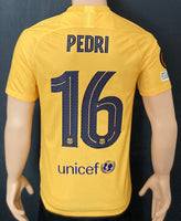 2021-2022 FC Barcelona Fourth Shirt Senyera Pedri Europa League BNWT Size S