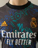 2021-2022 Real Madrid CF Player Issue Pre-Match Training Top Lucas Vazquez Champions League Kitroom Player Issue Pre Owned Size M