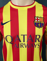 2013-2014 FC Barcelona Away Shirt Senyera Pre Owned Size M