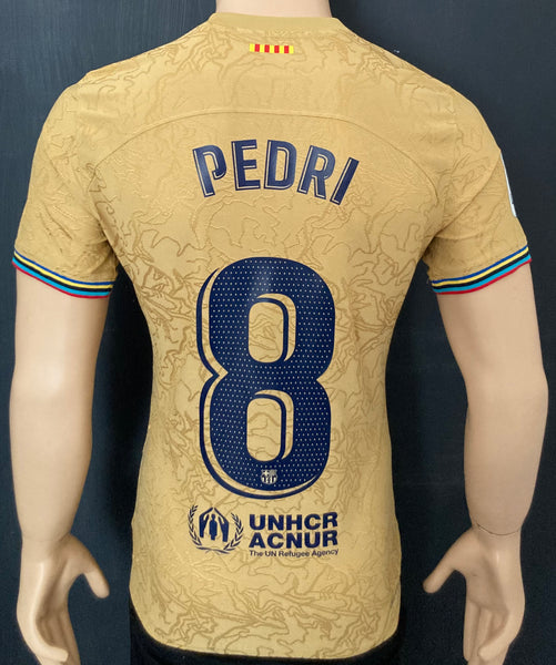 2022-2023 FC Barcelona Away Shirt Pedri La Liga Kitroom Player Issue Mint Condition Size M