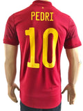 2020-2021 Spain National Team Player Issue Authentic Home Shirt Pedri 10 BNWT Multiple Sizes