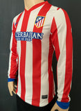 2012-2013 Atlético de Madrid Long Sleeve Home Signed Shirt Falcao Kitroom Player Issue Pre Owned Size M