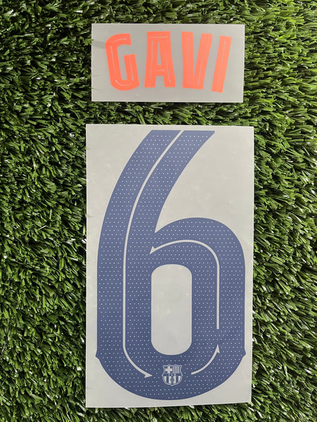 2025-2026 FC Barcelona Third Name Set and Number Pablo Baez Gavira “Gavi” Cup and Champions Version Textprint