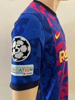 2021-2022 FC Barcelona Third Shirt Champions League BNWT Size M