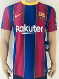 2020-2021 FC Barcelona Home Shirt Player Issue Authentic SAMPLE New BNWT Size (Fitted)