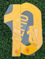 2024-2025 Dani Olmo Spain Home Name Set Avery Dennison Euro Winners