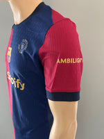 2024-2025 FC Barcelona Home Shirt Lewandowski 125th Anniversary Player Issue Kitroom Mint Size L