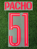 2025-2026 Paris Saint Germain Name Set, Number, Star and Patches Kit Fourth Willian Pacho Champions League MonBlason