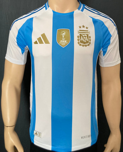 2024 Argentina Home Shirt Player Issue Authentic World Champions New BNWT Size M