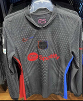 2024-2025 FC Barcelona Away Shirt Player Issue Kitroom Long Sleeve BNWOT (Fitted)