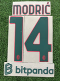 2025-2026 AC Milan Third Shirt Name Set and Number Luka Modrić and Sponsor Player Issue Bitpanda Lega Calcio Stilscreen Adult Size