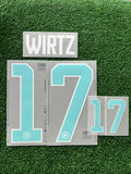 2026 Germany National Team Away Name Set and Number Florian Wirtz World Cup Name and Numbering Adult Size