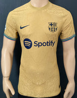 2022-2023 FC Barcelona Away Shirt Lewandowski La Liga Kitroom Player Issue Mint Condition Size L