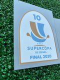 2019-2020 Real Madrid CF Supercopa Patches MDT Player Issue Textprint