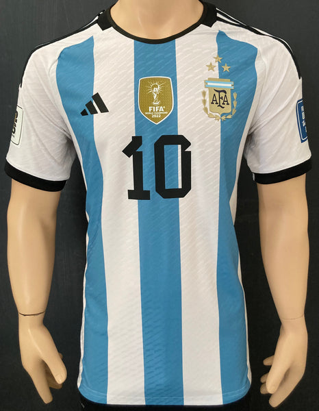 2023 Argentina National Team World Champions Home Shirt Messi Qualifiers Player Issue Mint Condition Size M