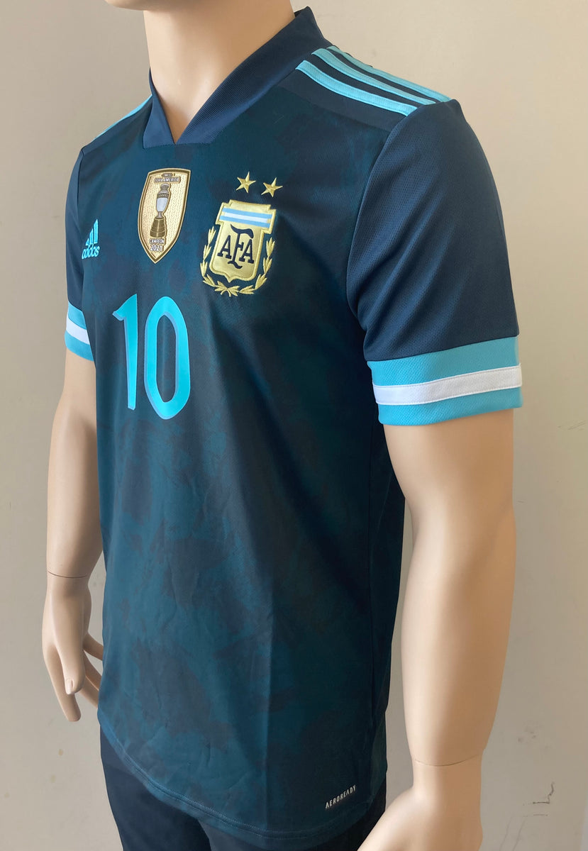 2020-2021 Argentina National Team Away Shirt Messi Copa América Champi ...