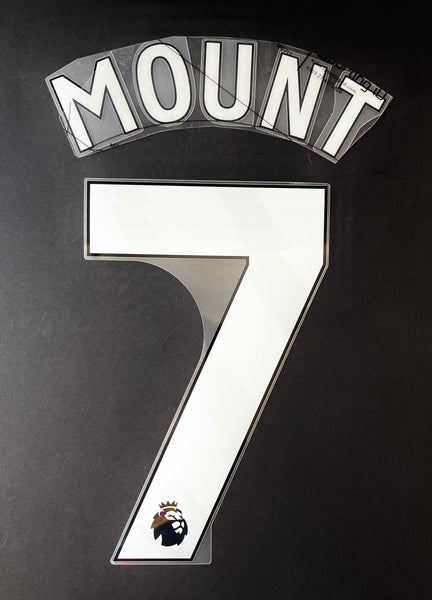 2023 2024 Manchester United Home Name Set MOUNT 7 Goes Player Issue Avery Dennison for Adult