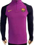 2025-2026 FC Barcelona Home Drill Top Training Player Issue Kitroom Purple Size S