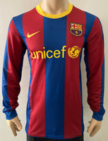 2010-2011 FC Barcelona Long Sleeve Home Shirt Piqué Barça B BNWT Size S