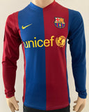 2006 2007 Barcelona Home Shirt RONALDINHO 10 Long Sleeve Kitroom Player Issue Size S