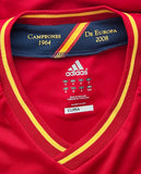 2012-2013 Spain National Team Home Shirt Player Issue Authentic Techfit Euro Winners New BNWOT Size M Very Fitted