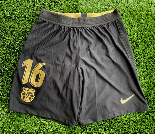 2020-2021 FC Barcelona Away Kit Shorts Pedri La Liga Kitroom Player Issue Pre Owned Size M