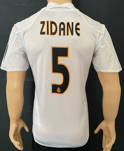 2004-2005 Real Madrid CF Home Shirt Zidane Pre Owned Size S