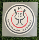 2025 Spanish Super Cup Supercopa Final Set of Badges FC Barcelona Player Issue Textprint