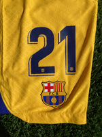 2022 2023 Barcelona Fourth Senyera Short F. De Jong 21 Player Issue Size L