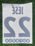 2016 - 2017 Paris Saint-Germain PSG Set name Jesé 22 Home Monblason