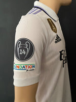 2022-2023 CF Real Madrid Home Shirt Benzema Player Issue Authentic Champions League 120 Years New BNWT Size S