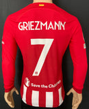 2023-2024 Atletico Madrid Griezmann Home Shirt Kitroom Player Issue Long Sleeve Champions Mint Condition Size M