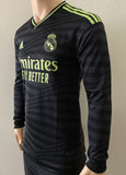 2022-2023 Real Madrid Long Sleeve Third Shirt Player Issue BNWT Multiple Sizes