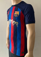 2022-2023 FC Barcelona Home Shirt Gavi Player Issue Kitroom Motomami El Clasico La Liga Mint Size M