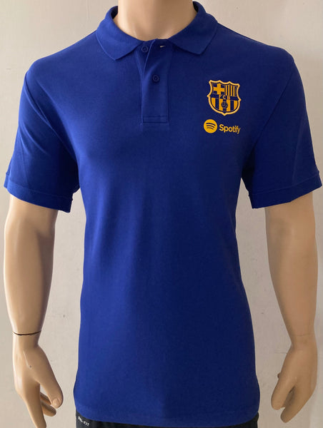 2023-2024 FC Barcelona Polo Shirt Player Issue Kitroom Travel BNWOT Multiple Sizes