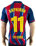 2025-2026 FC Barcelona Fourth Shirt Raphael Dias “Raphinha” Supercopa Final New BNWT Multiple Sizes