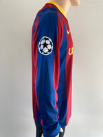 2010-2011 FC Barcelona Long Sleeve Home Shirt Xavi Hernandez Champions League Kitroom Player Issue Mint Condition Size M